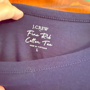 Blue worn once J Crew t shirt.